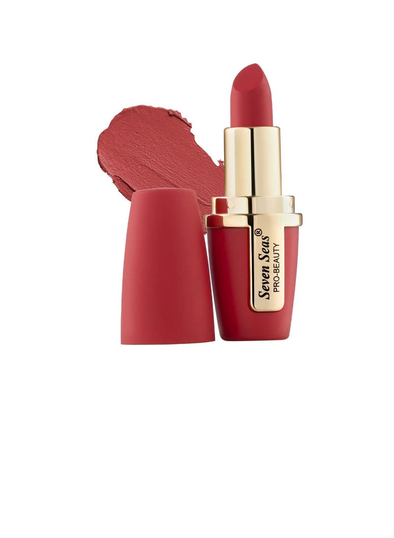 Seven Seas Lip Comfort Velvet Finish Matte Lipstick Long Lasting Smooth Application fsun proTransferproof and Smudge Proof  Highly Pigemented Lipstick for Women  Crimson