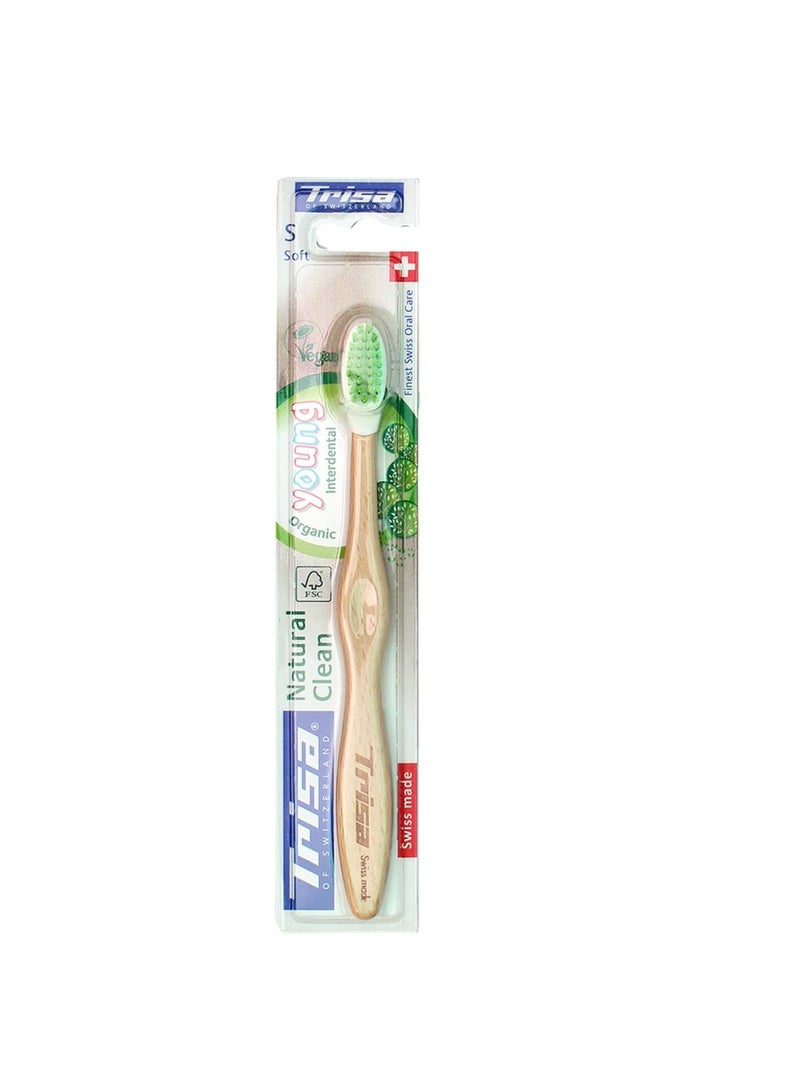 Natural Clean Young Soft Toothbrush 6  Years  Assorted Color