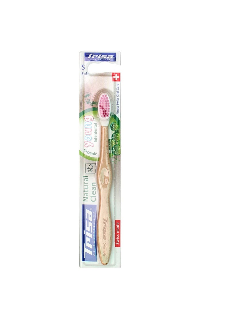 Natural Clean Young Soft Toothbrush 6  Years  Assorted Color