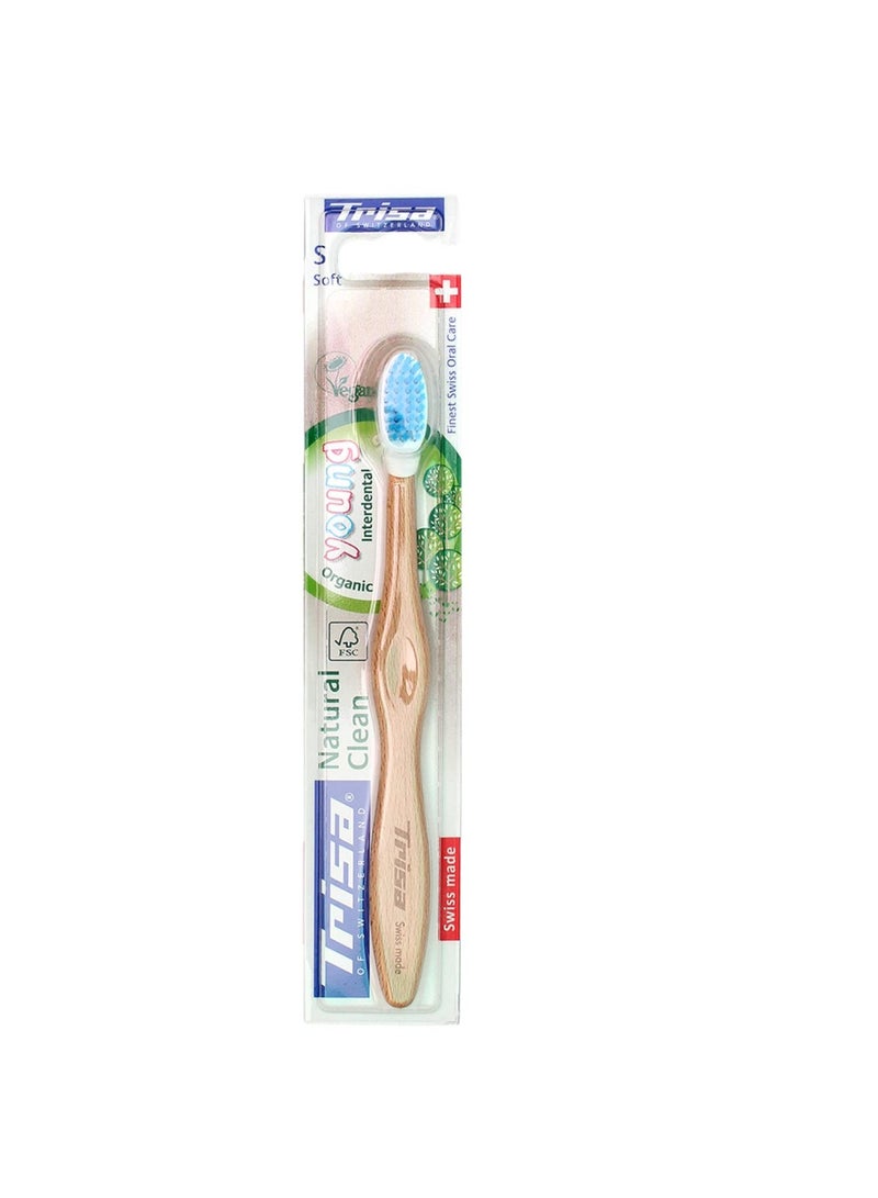 Natural Clean Young Soft Toothbrush 6  Years  Assorted Color