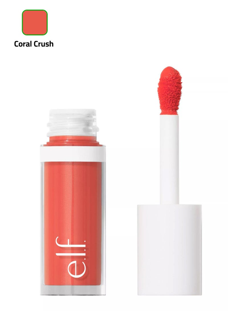 Camo Liquid Blush, Long-Lasting Liquid Blush For High-Pigment Colour, Creates A Soft, Dewy Finish (Coral Crush)