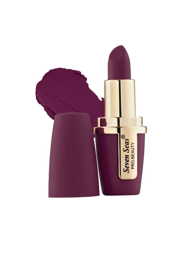 Seven Seas Lip Comfort Velvet Finish Matte Lipstick Long Lasting Smooth Application fsun proTransferproof and Smudge Proof  Highly Pigemented Lipstick for Women