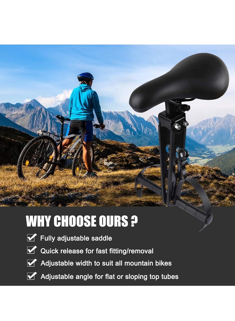 Kids Bike Seat for Mountain Bikes, Kids Bike Seat for Front of Bicycle, Detachable Front Mounted Bicycle Seats for Children 2-5 Years Old