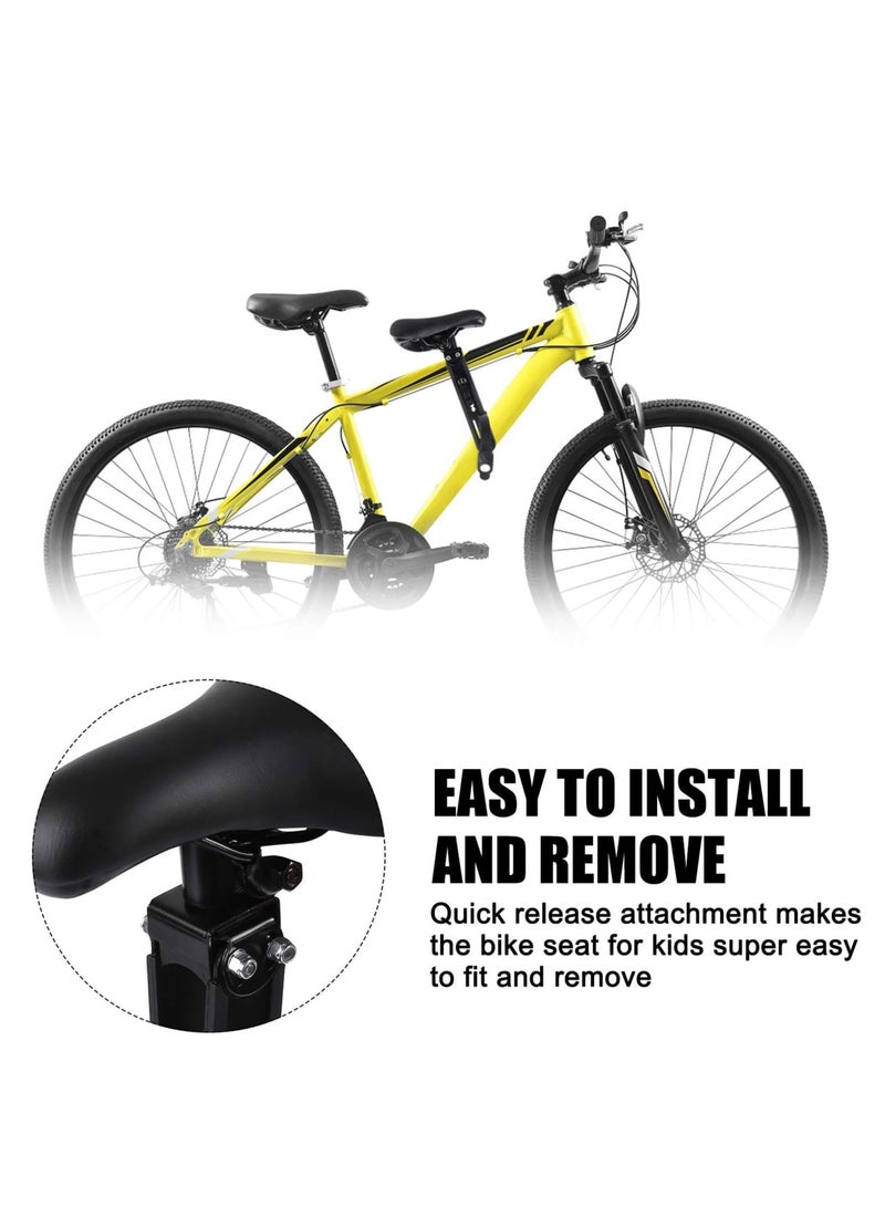 Kids Bike Seat for Mountain Bikes, Kids Bike Seat for Front of Bicycle, Detachable Front Mounted Bicycle Seats for Children 2-5 Years Old