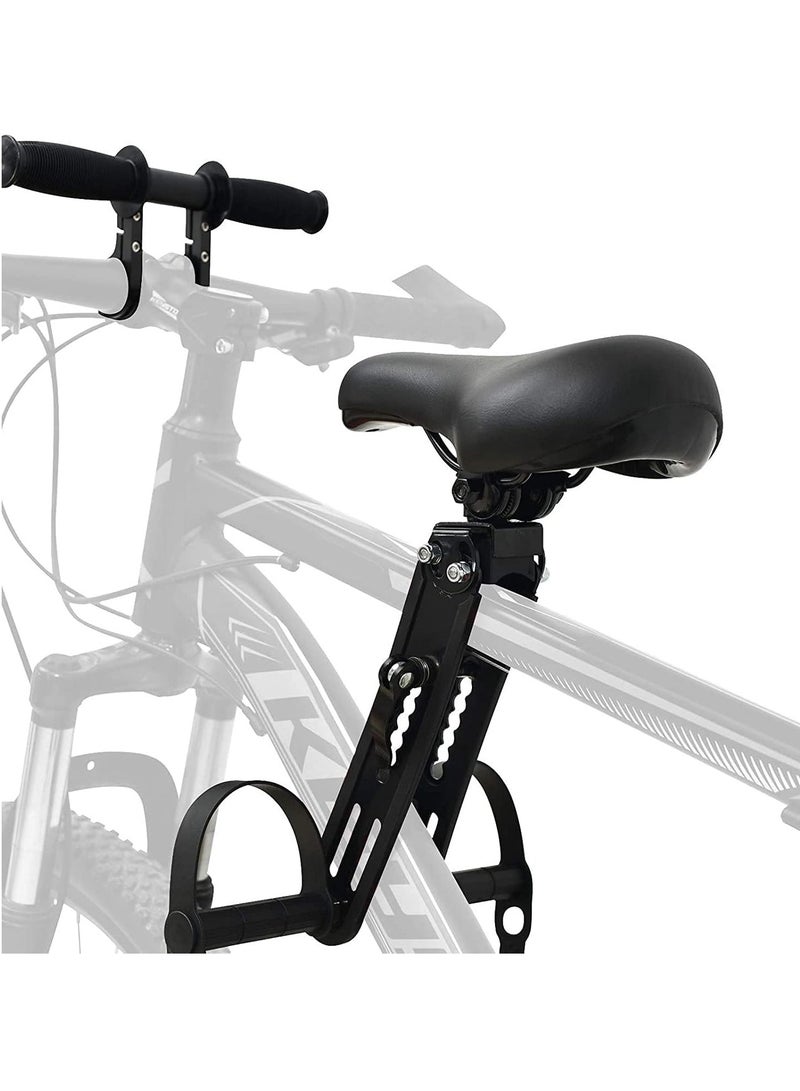 Kids Bike Seat for Mountain Bikes, Kids Bike Seat for Front of Bicycle, Detachable Front Mounted Bicycle Seats for Children 2-5 Years Old