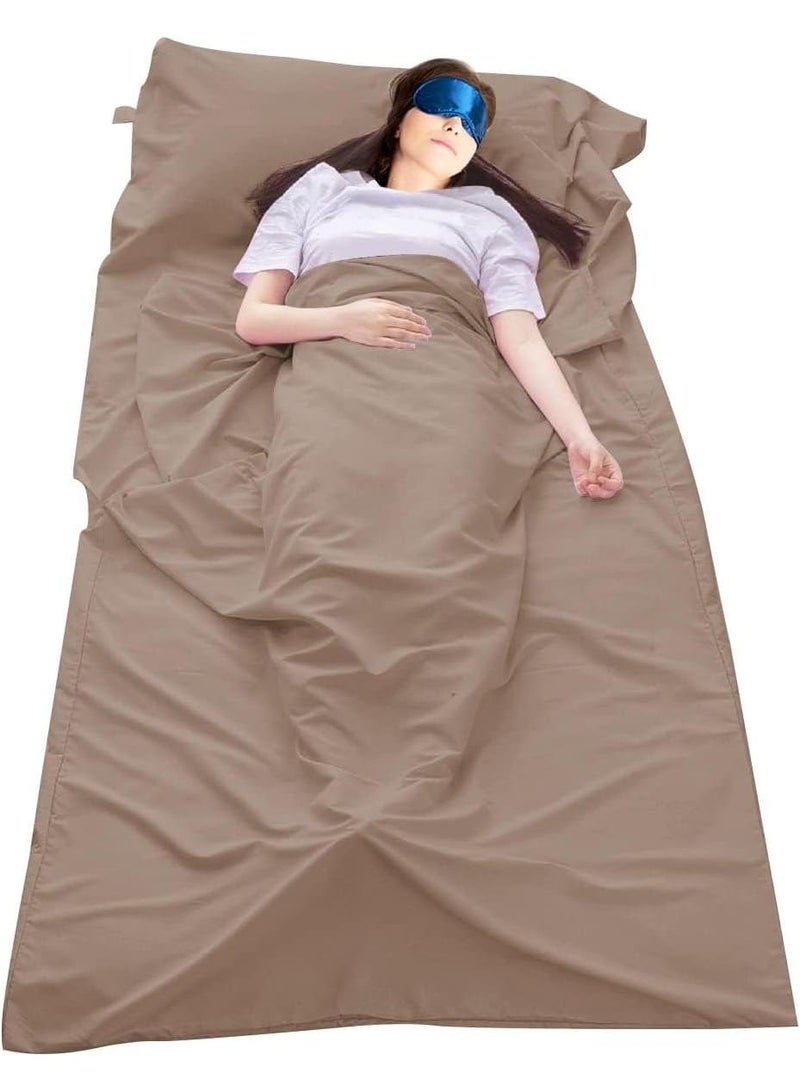 Sleeping Bag Liner Camping Travel Home Bed Sheet Lightweight Breathable Hotel Compact Sacks