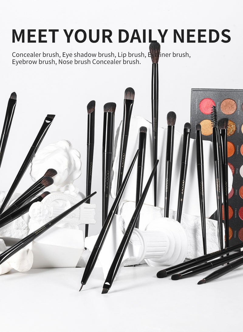 Makeup Brushes Set Professional 30Pcs Obsidian Makeup Brushes Premium Synthetic Powder Kabuki Foundation Contour Blush Concealer Eye Shadow Blending Eyeliner Crease Eyebrow Make Up Brush Kit