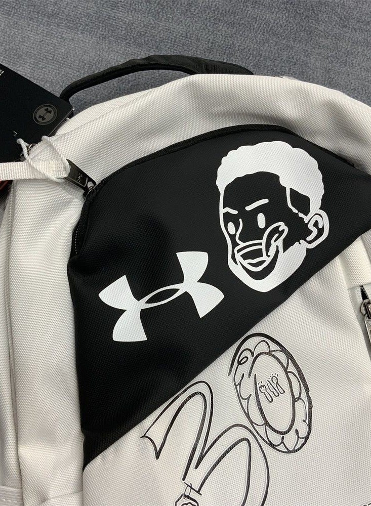 【School Season】Sports style classic schoolbag Graffiti schoolbag same style schoolbag with independent shoe compartment basketball schoolbag sports schoolbag