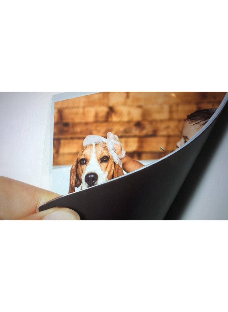 12Piece 4*6inch black Transparent Creative Diy Magnetic Pvc Hollow Photo Frame Stickers