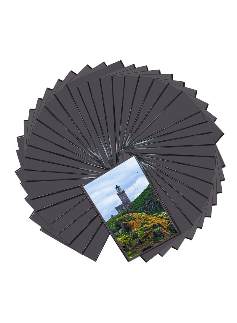 12Piece 4*6inch black Transparent Creative Diy Magnetic Pvc Hollow Photo Frame Stickers