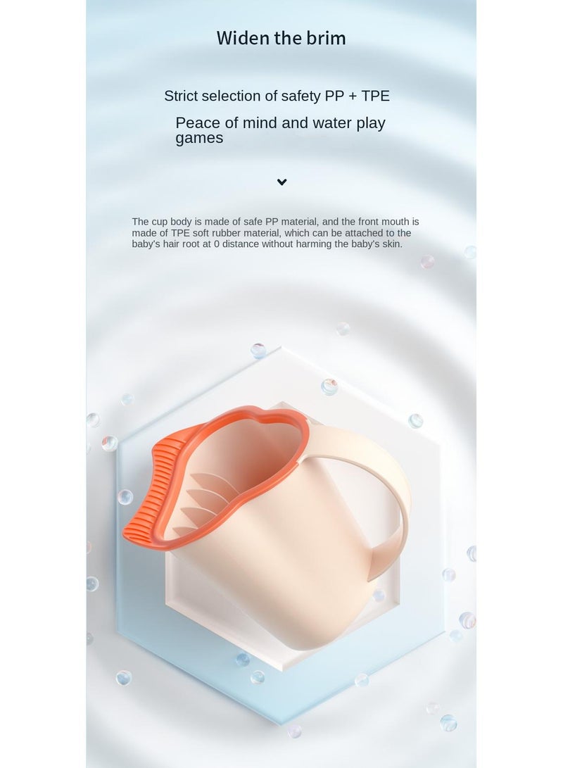2-Piece Baby Silicone Adjustable Shower Cap Water Blocking Ear Protection Shampoo Cap