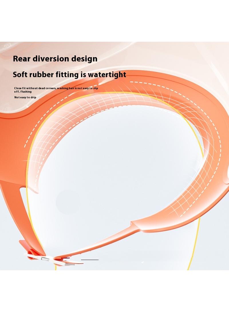 Baby Silicone Adjustable Shower Cap Water Blocking Ear Protection Shampoo Cap
