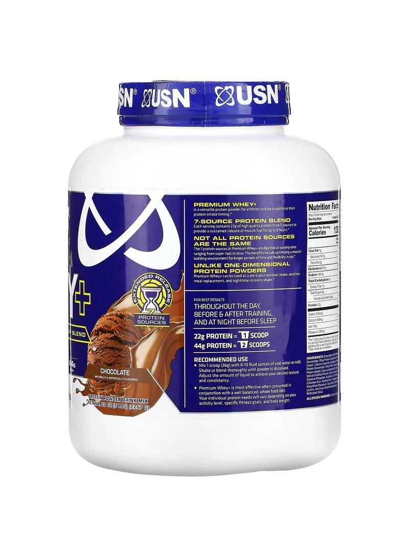 USN Premium whey+ Chocolate Flavor 5 Lbs 63 Serving