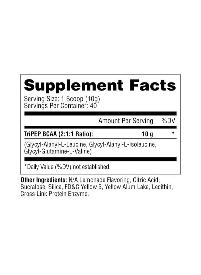 TRI-PEP BCAA (Branch Chain Amino Acid) 400g - Lemonade