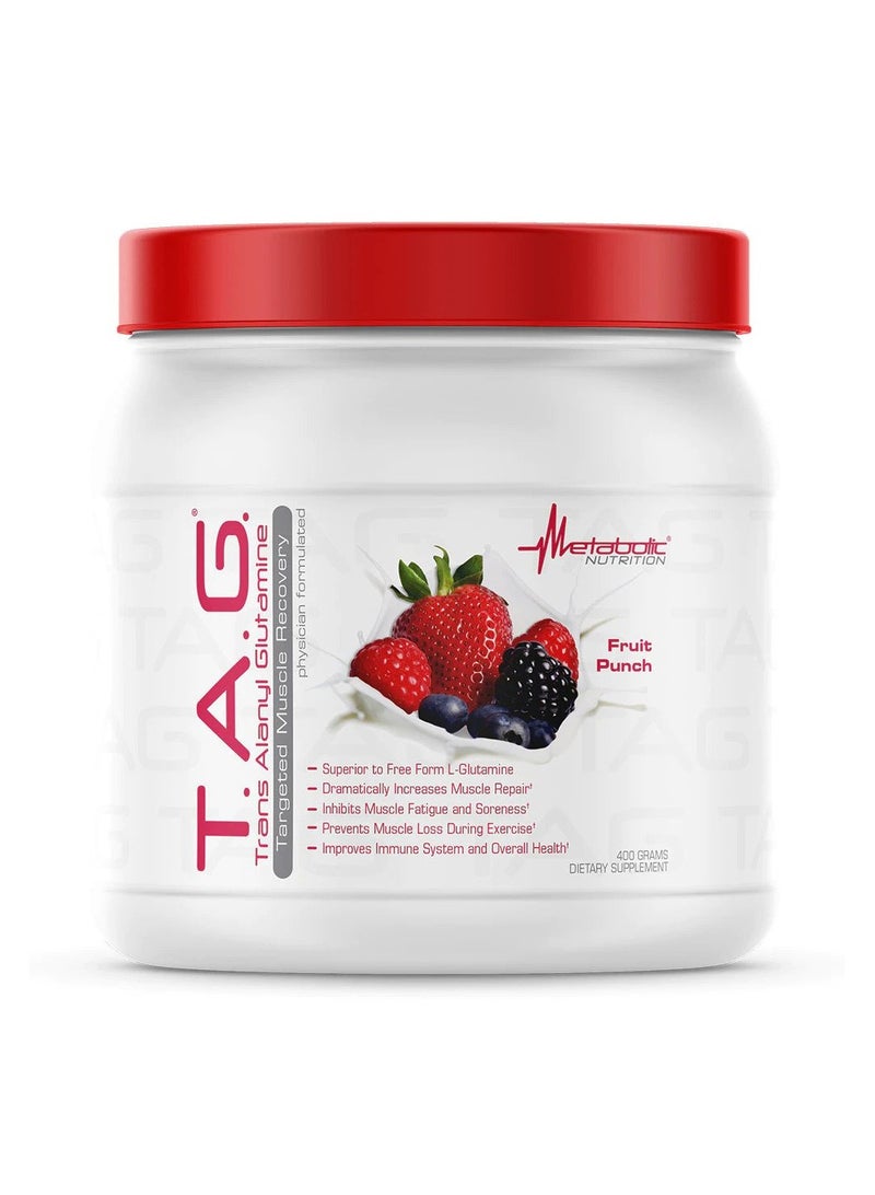 T.A.G. Trans Alanyl Glutamine 400g - Fruit Punch