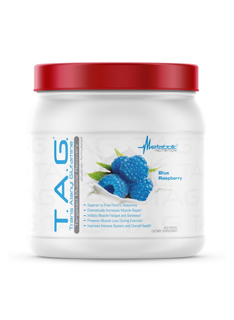 T.A.G. Trans Alanyl Glutamine 400g - Blue Raspberry