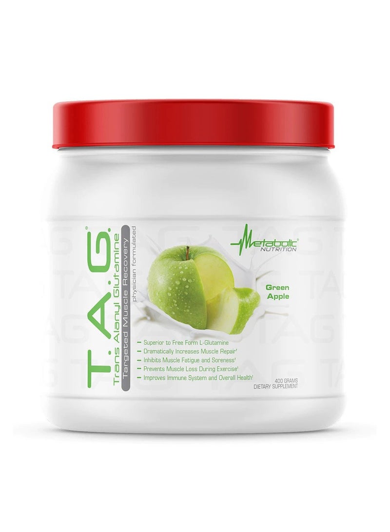 T.A.G. Trans Alanyl Glutamine 400g - Green Apple