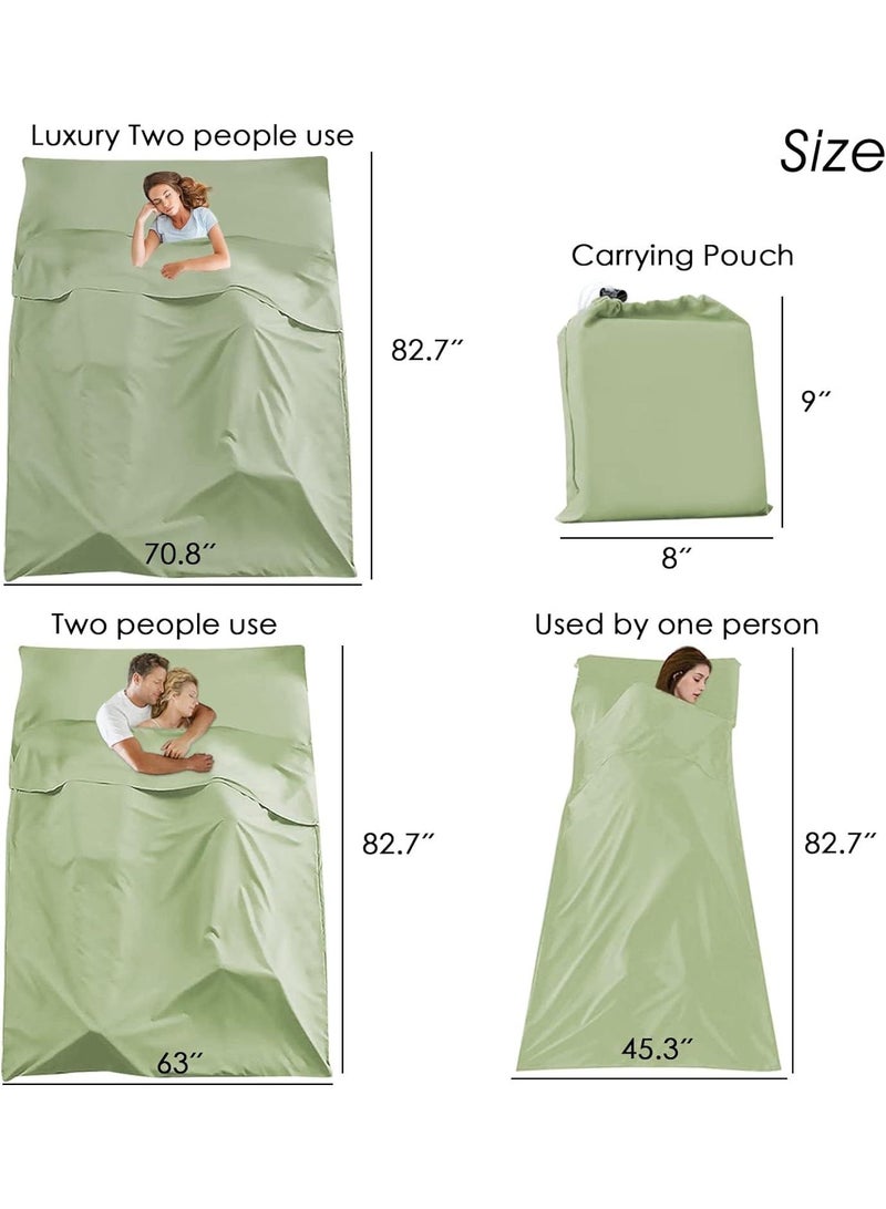 Sleeping Bag Liner Camping Travel Home Bed Sheet Lightweight Breathable Hotel Compact Sacks