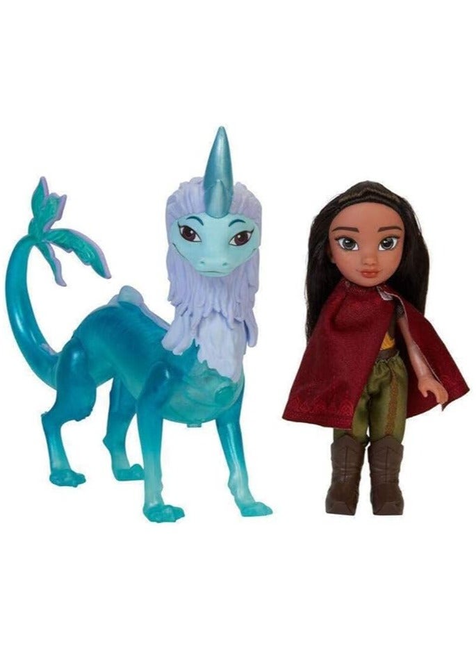 Raya and the Last Dragon Sisu Feature Large Dragon Figure with Petite Raya Doll - Disney's Dragon Character Toy for Kids