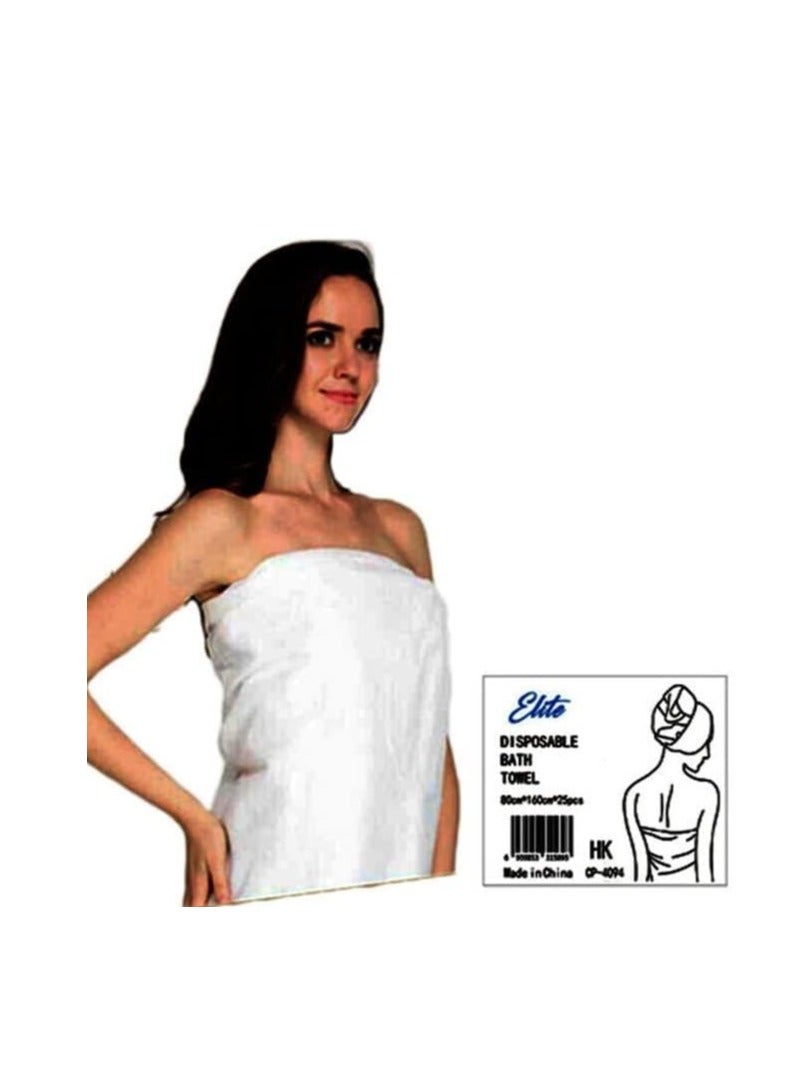 Elite Beauty 25 Pieces Super Absorbent Disposable Bath Towel 80cm x 160cm