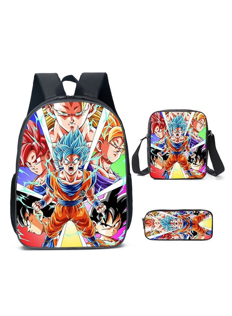 Dragon Ball Children's Three-piece Backpack  40*15*30cm