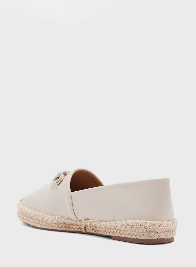 Horsebit Detail Espadrille