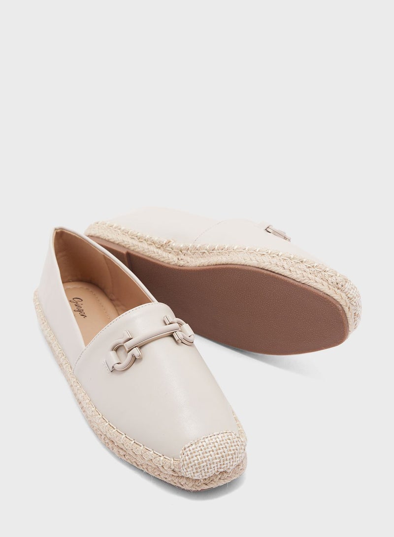 Horsebit Detail Espadrille