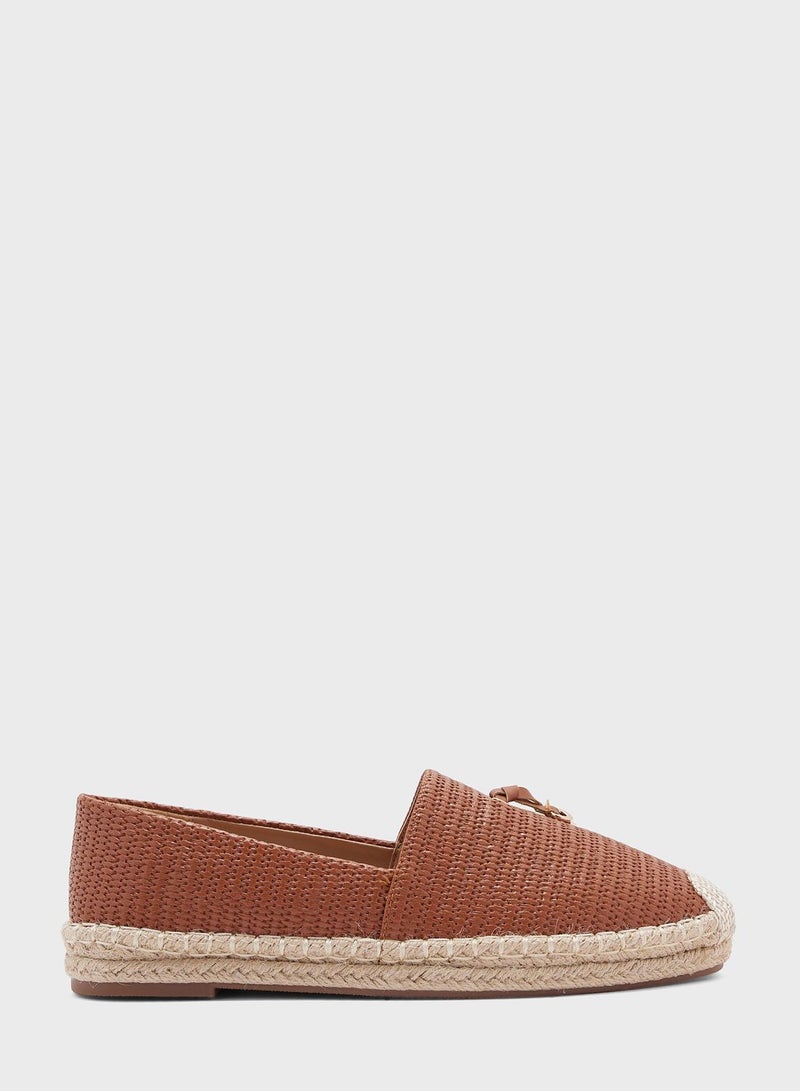 Tassel Detail Quilted Espadrille