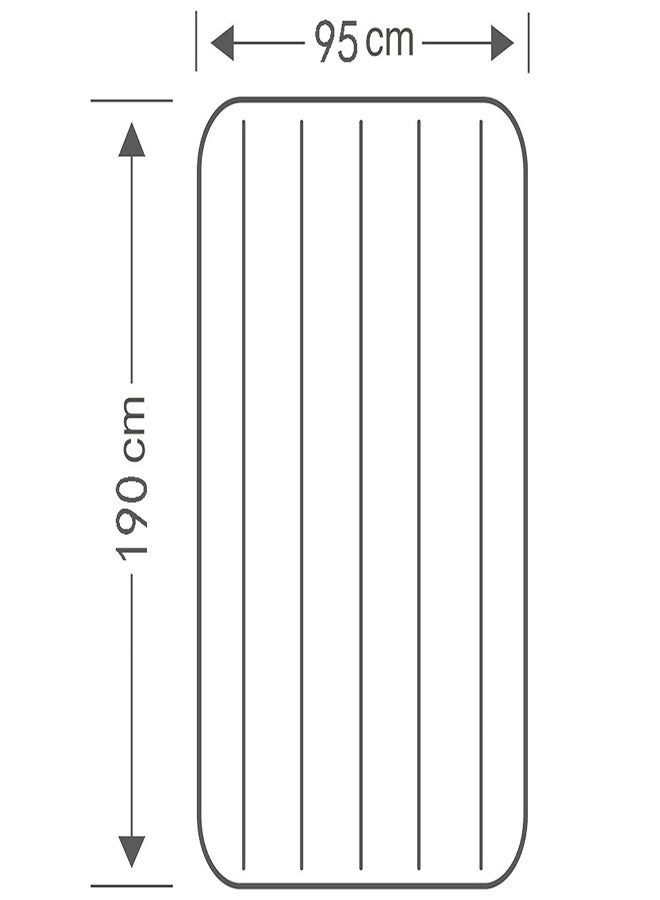 Standard Single Bed Rest Classic Air Mattress with Internal Pump Electric Inflation (190 x 95 x 22CM)