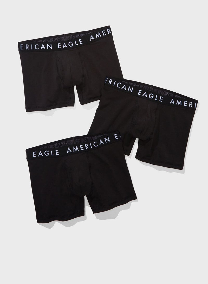 3 Pack Classic Logo Band Boxer