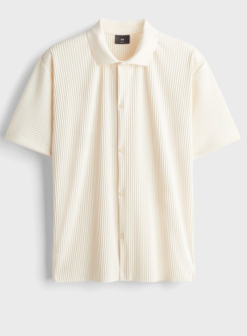 Loose Fit Pleated Shirt