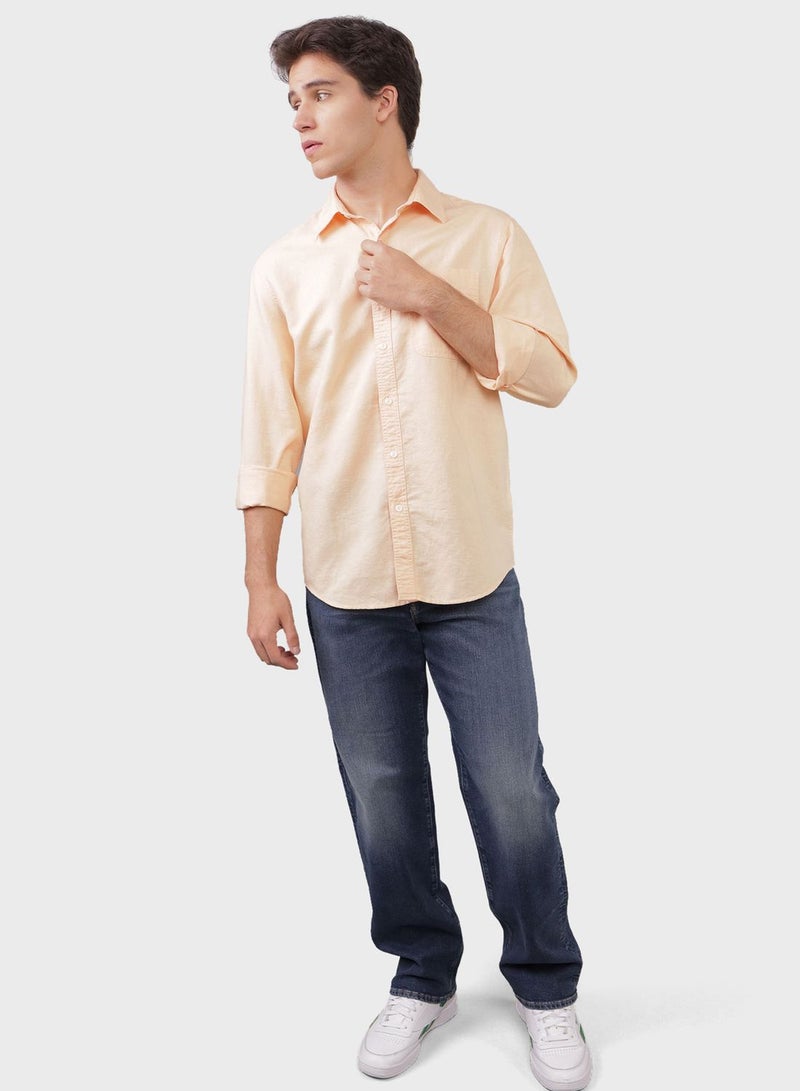 Essential Button Up Regular Fit  Shirt