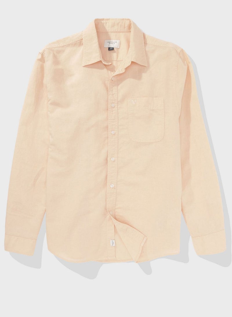 Essential Button Up Regular Fit  Shirt