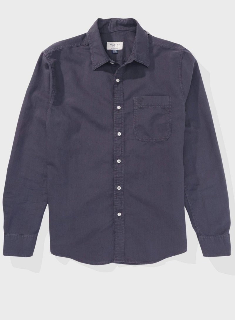 Essential Button Up Regular Fit  Shirt