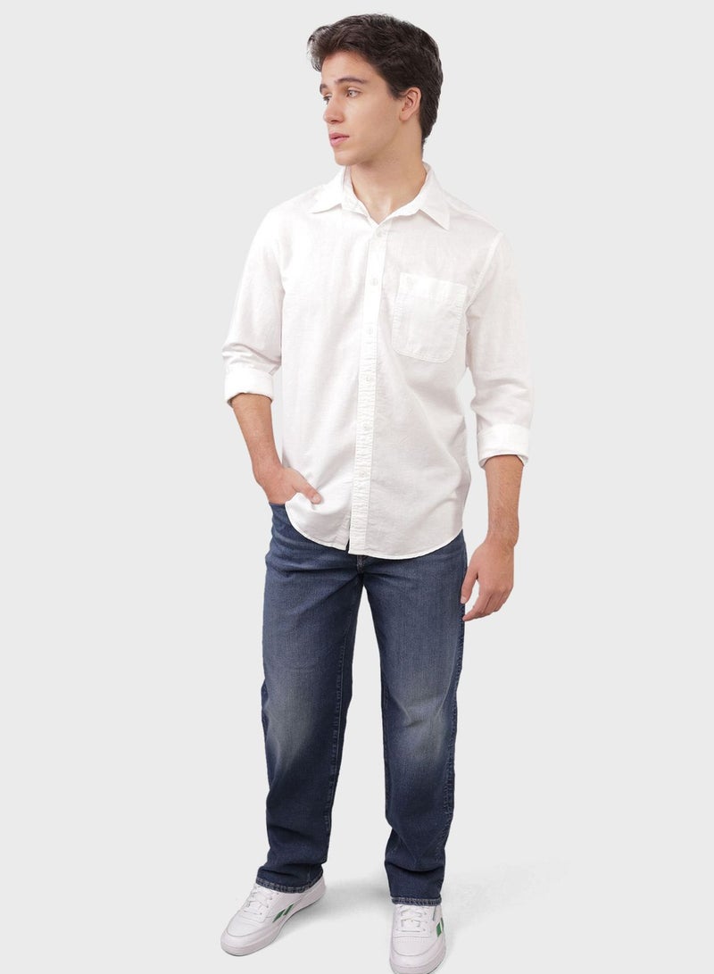 Essential Button Up Regular Fit  Shirt