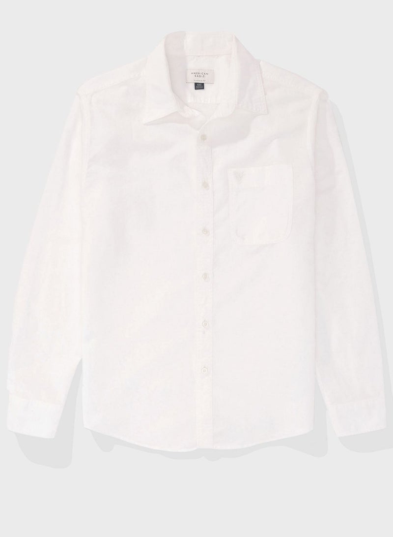 Essential Button Up Regular Fit  Shirt