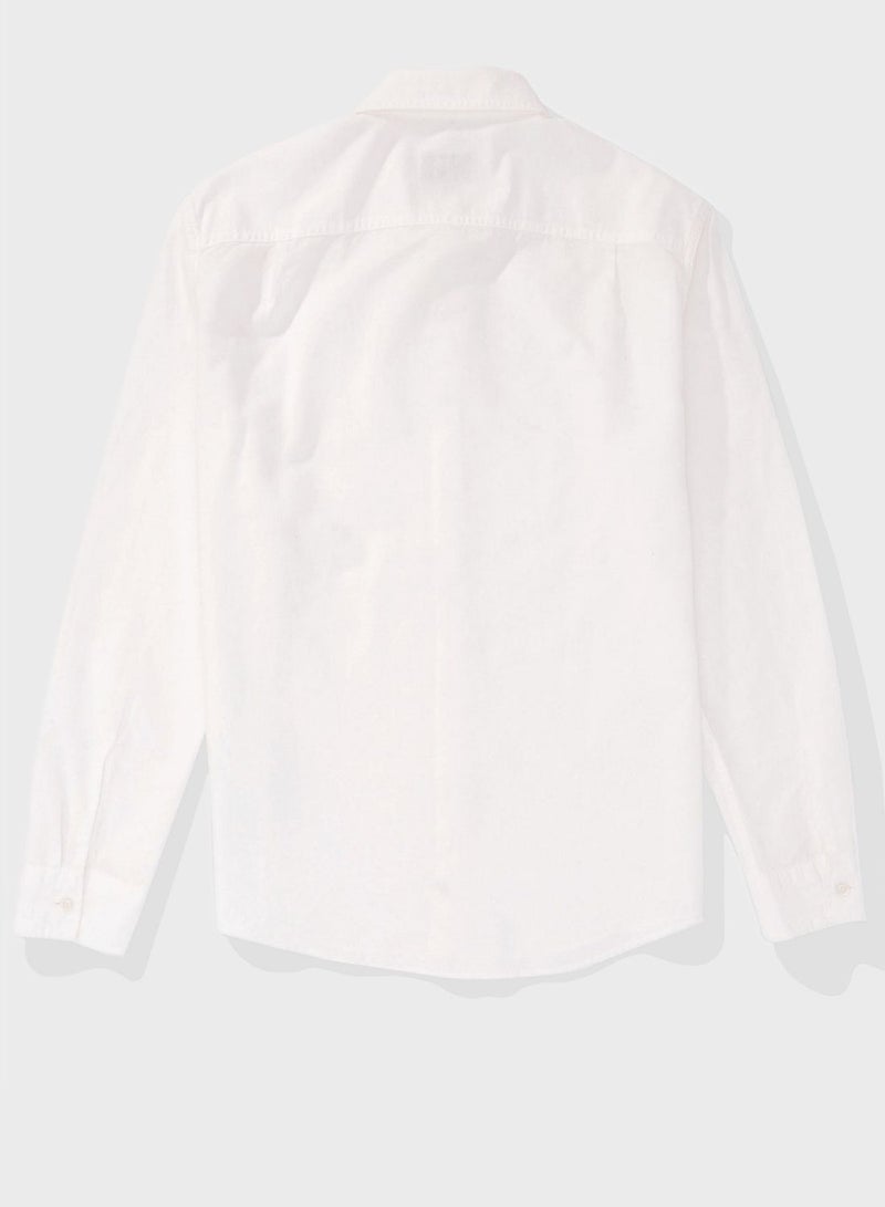 Essential Button Up Regular Fit  Shirt