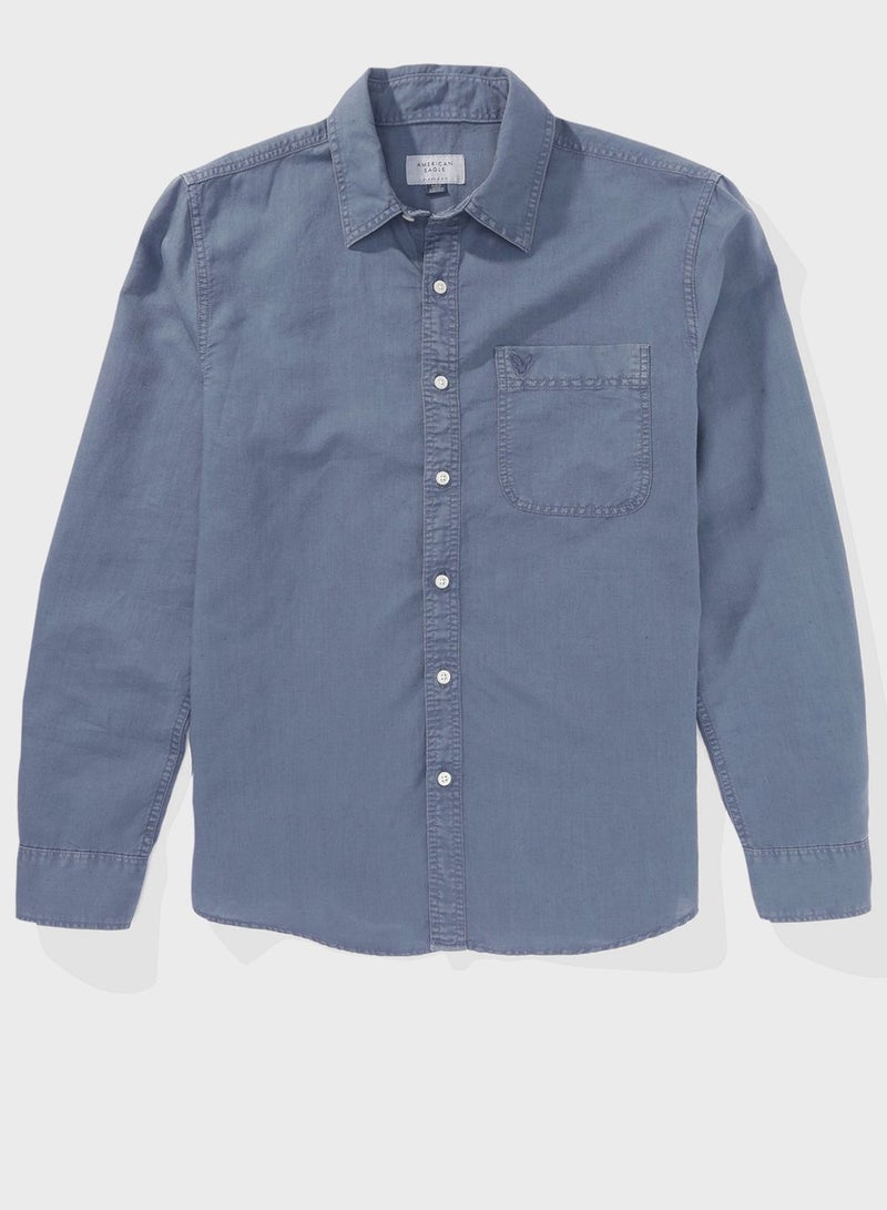 Essential Button Up Regular Fit  Shirt