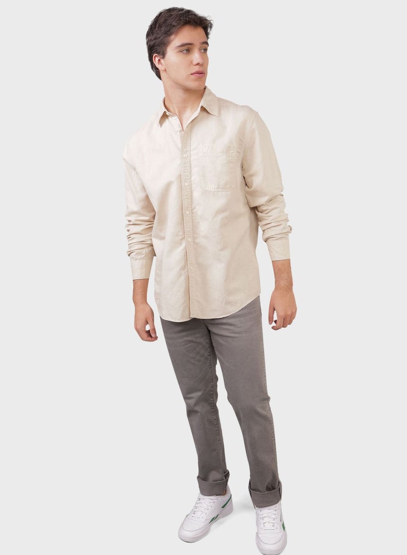 Essential Button Up Regular Fit  Shirt