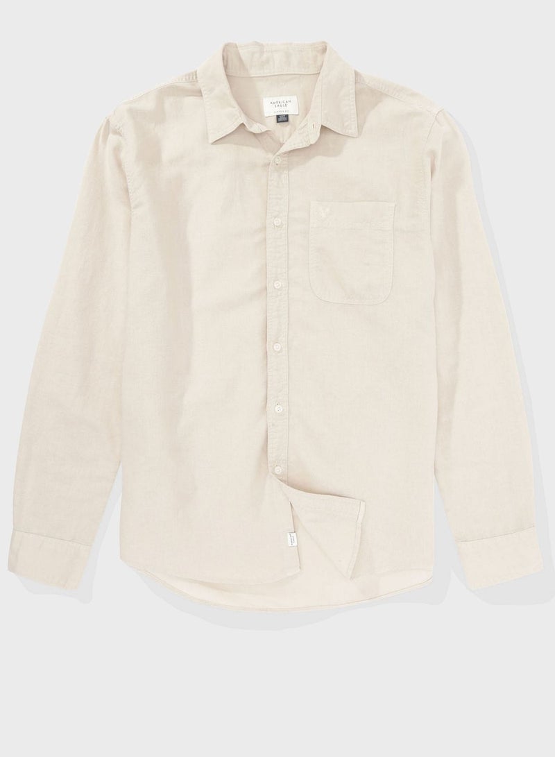 Essential Button Up Regular Fit  Shirt