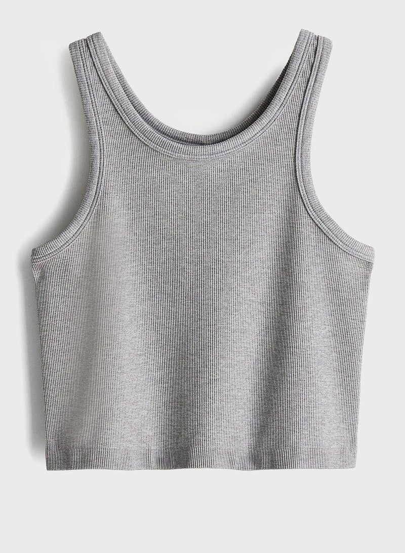 Drymove™ Scoop Neck Cropped Vest Top