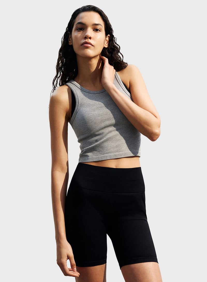 Drymove™ Scoop Neck Cropped Vest Top