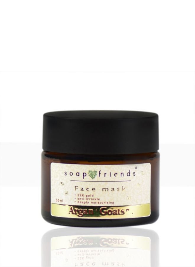 Soap&Friends Nourishing Anti-Wrinkle Face Cream with Argan Oil & Goat’s Milk, 50ml - Hydrating, Firming & Rejuvenating for Aging Skin