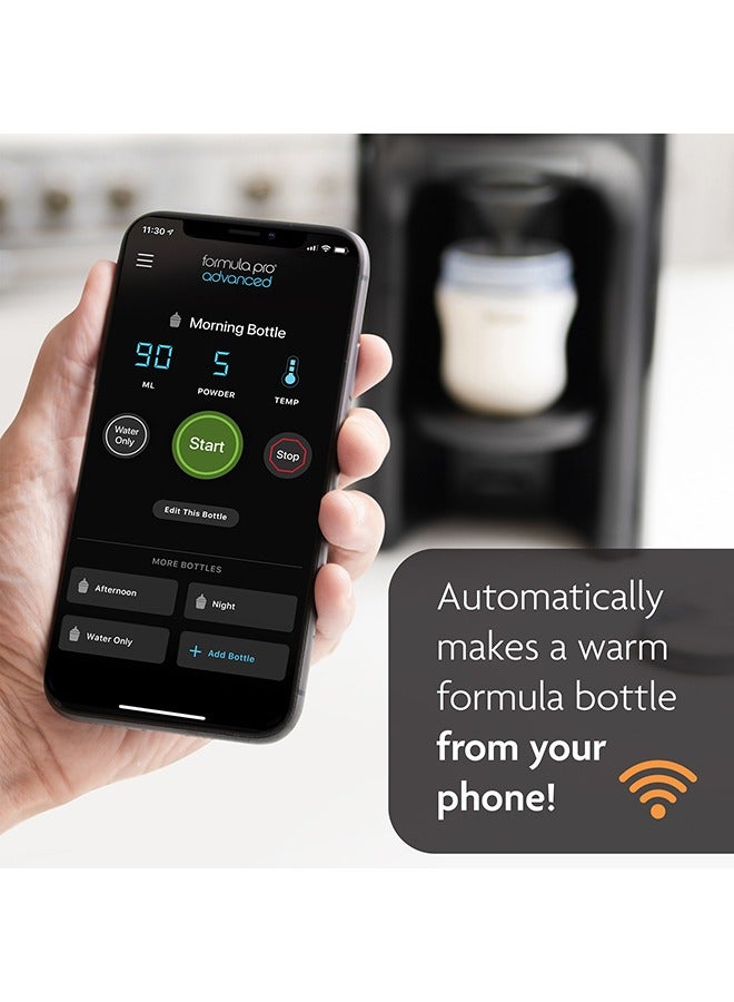 Formula Pro Advanced Wifi Formula Dispenser Automatically Mix A Warm Formula Bottle From Your Phone Instantly – Easily Make Bottle With Automatic Powder Blending Machine, Black