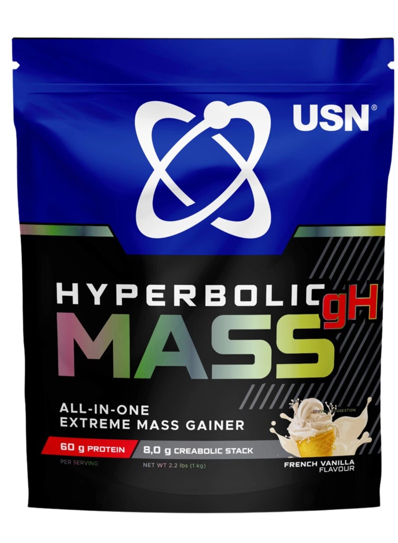 USN Hyperbolic mass GH 1kg French vanilla flavor