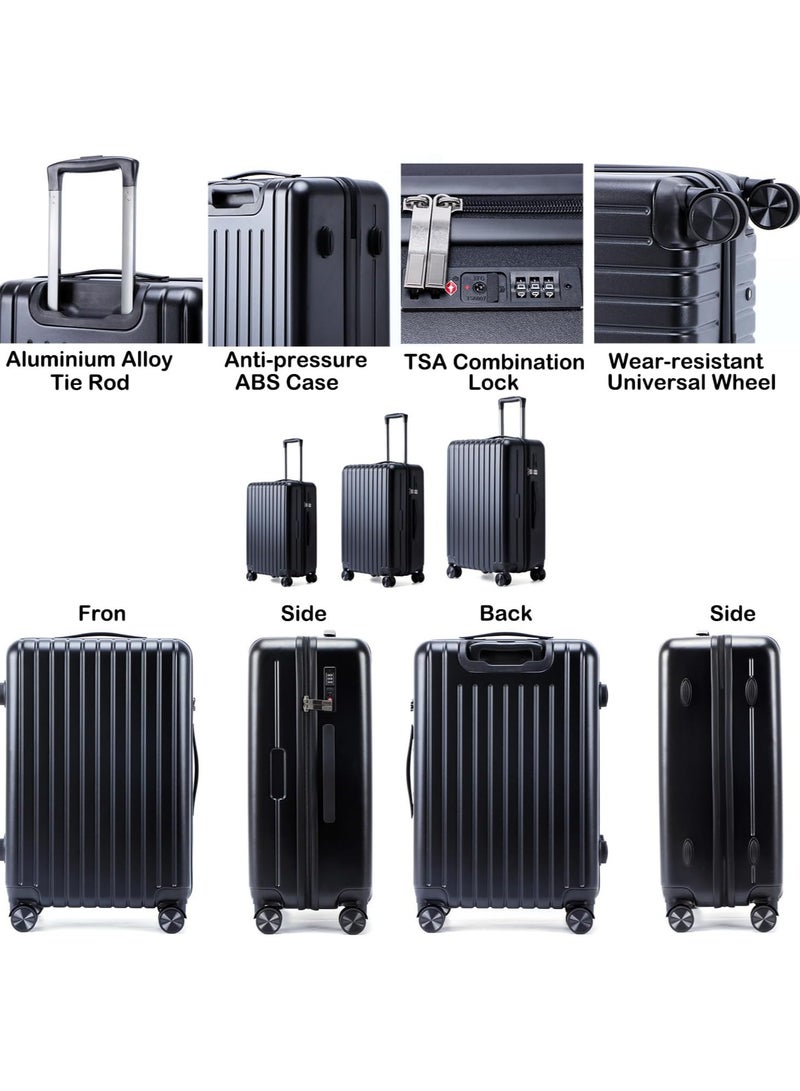 3pcs Luggage Set,ABS Luggage Set,Hardside Spinner Luggage,Hardside Luggage with Spinner Wheels,20