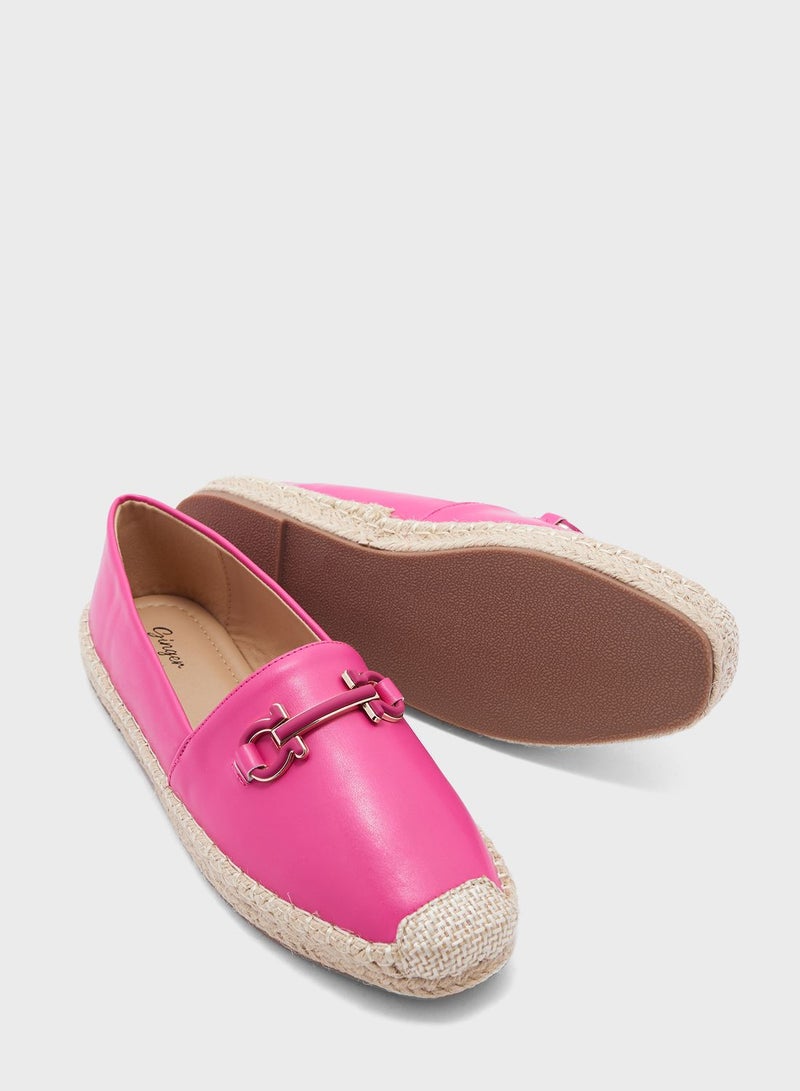 Horsebit Detail Espadrille