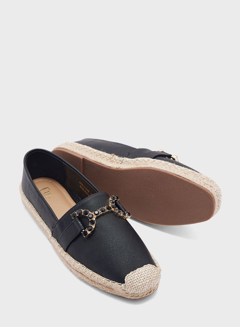 Buckle Horsebit Espadrille