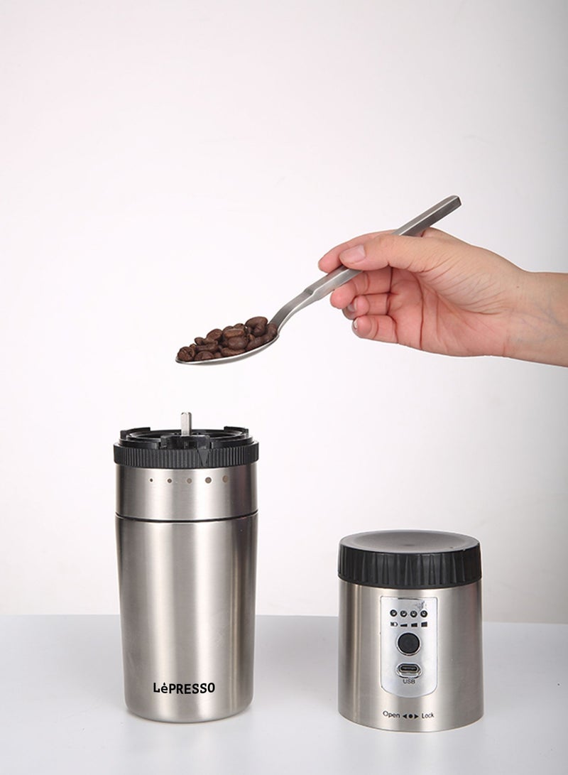 Portable Coffee Machine Mini Grinding and Coffee Maker with Stainless Steel Mug