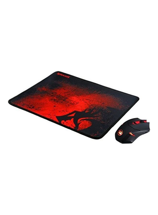 Redragon M601-WL-BA Wireless Gaming Mouse and Mouse Pad Combo With LED Backlit And Large Mouse Pad For Windows PC Gamer